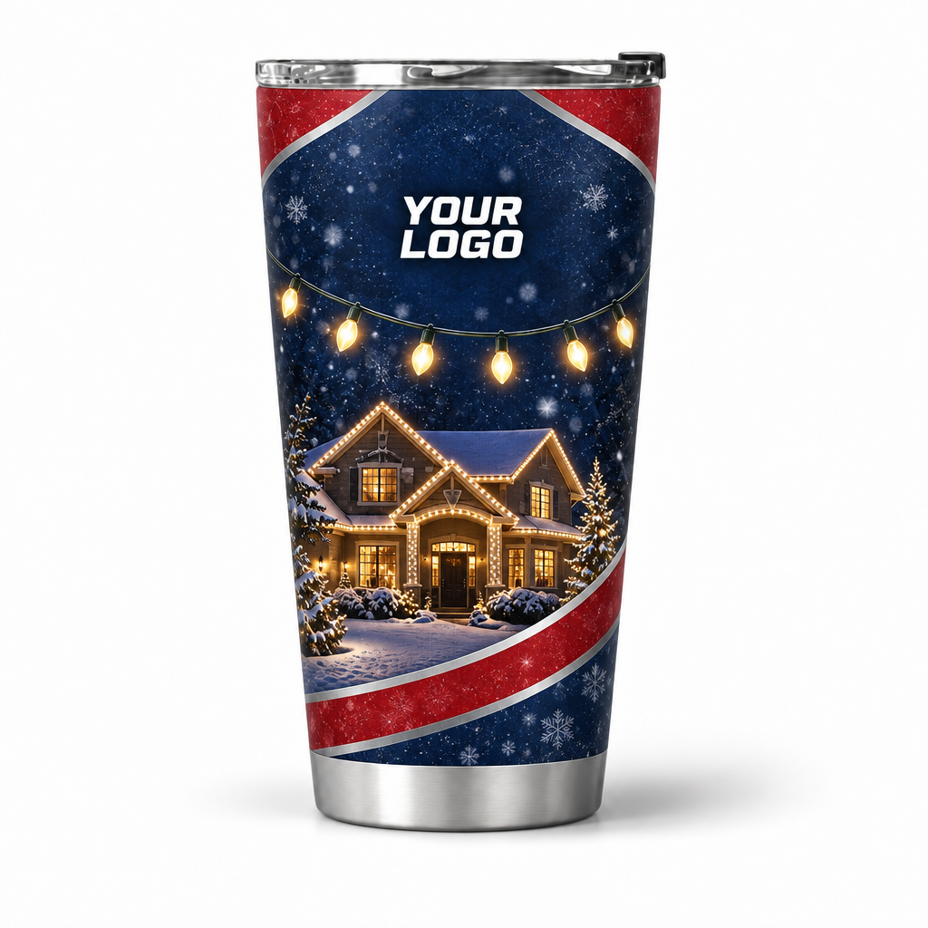 HLN037 personalized tumbler 20oz front product mockup
