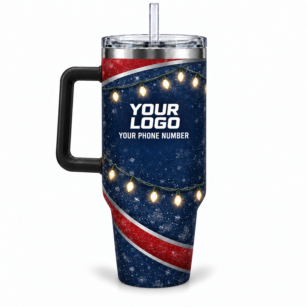 HLN037 personalized tumbler 40oz back product mockup