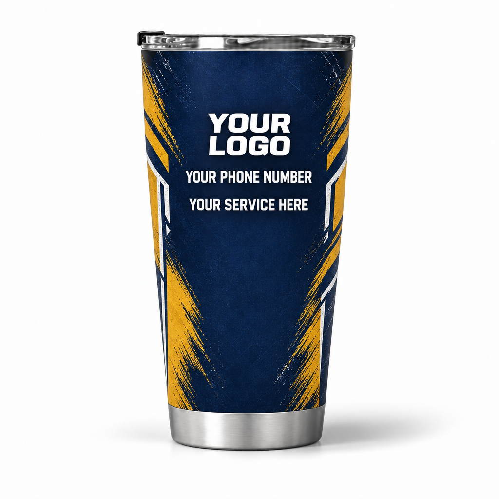 HMN001 personalized tumbler 20oz back product mockup