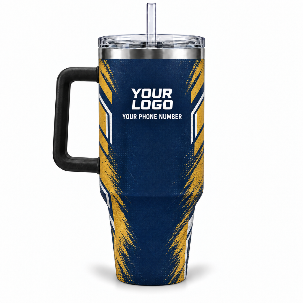 HMN001 personalized tumbler 40oz back product mockup