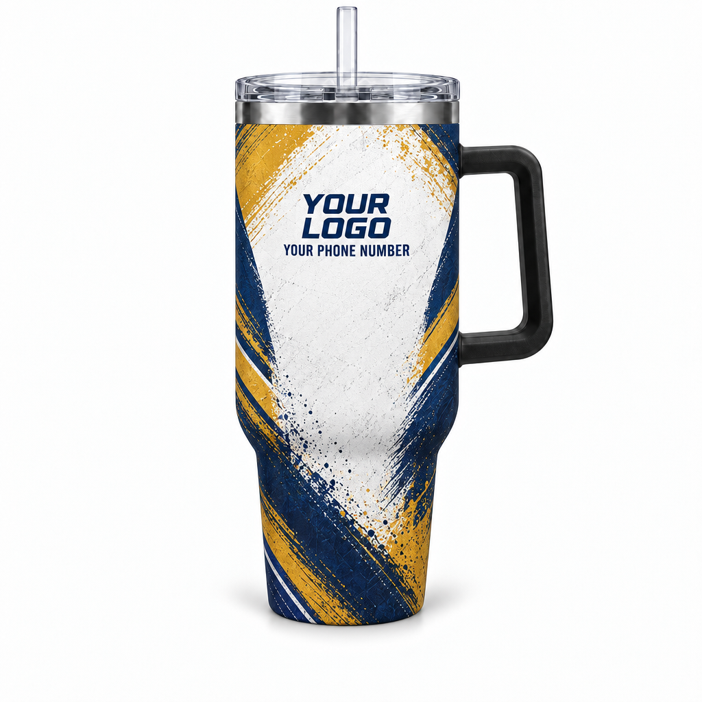 HMN001 personalized tumbler 40oz front product mockup