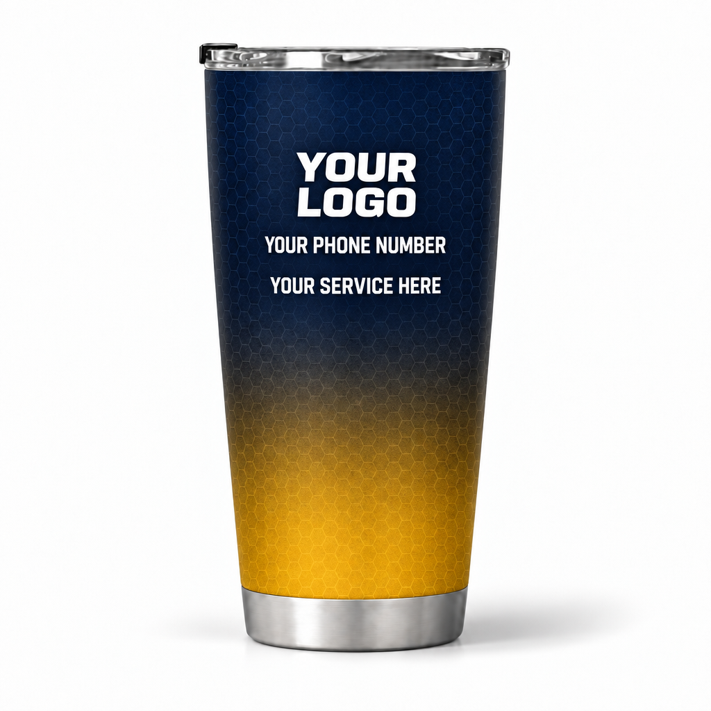 HMN002 personalized tumbler 20oz back product mockup