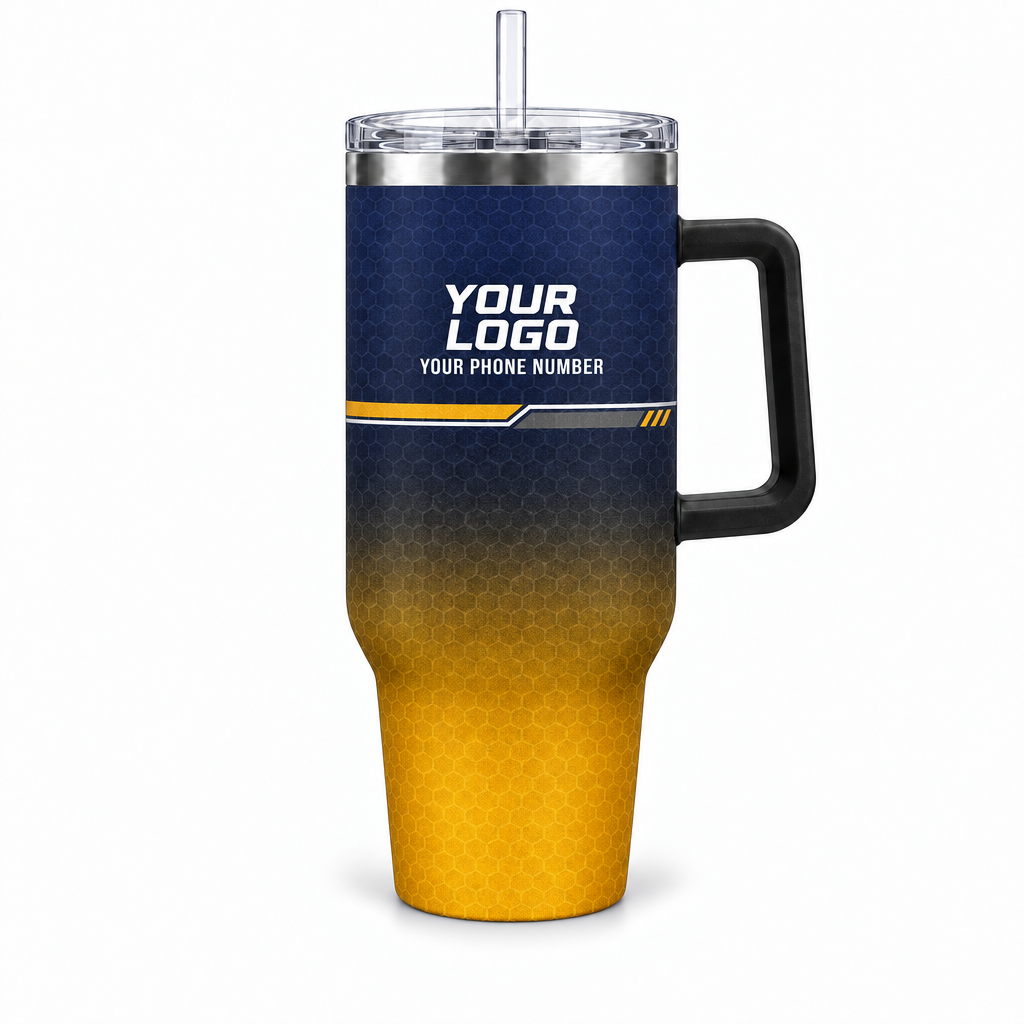 HMN002 personalized tumbler 40oz front product mockup