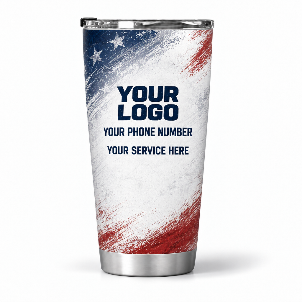 HMN003 personalized tumbler 20oz back product mockup