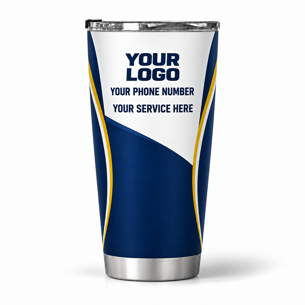 HMN004 personalized tumbler 20oz back product mockup