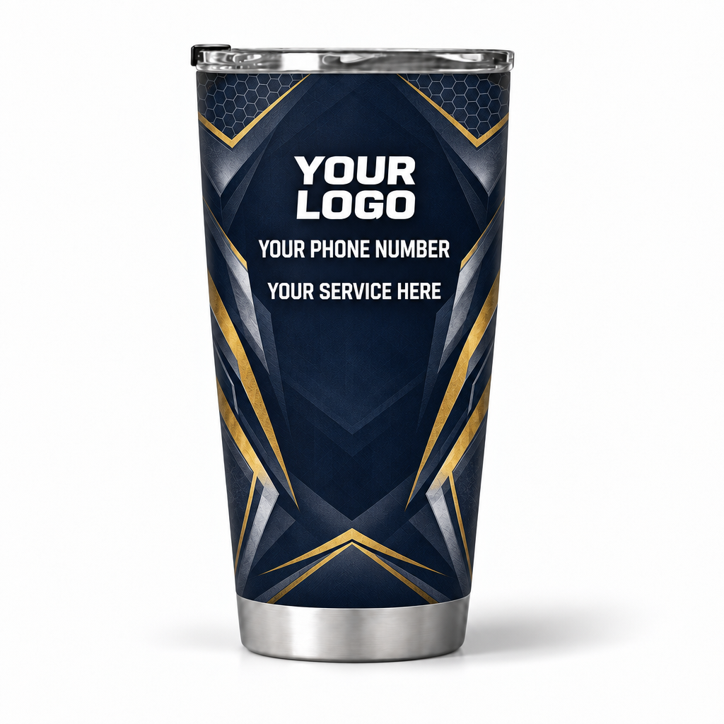 HMN005 personalized tumbler 20oz back product mockup