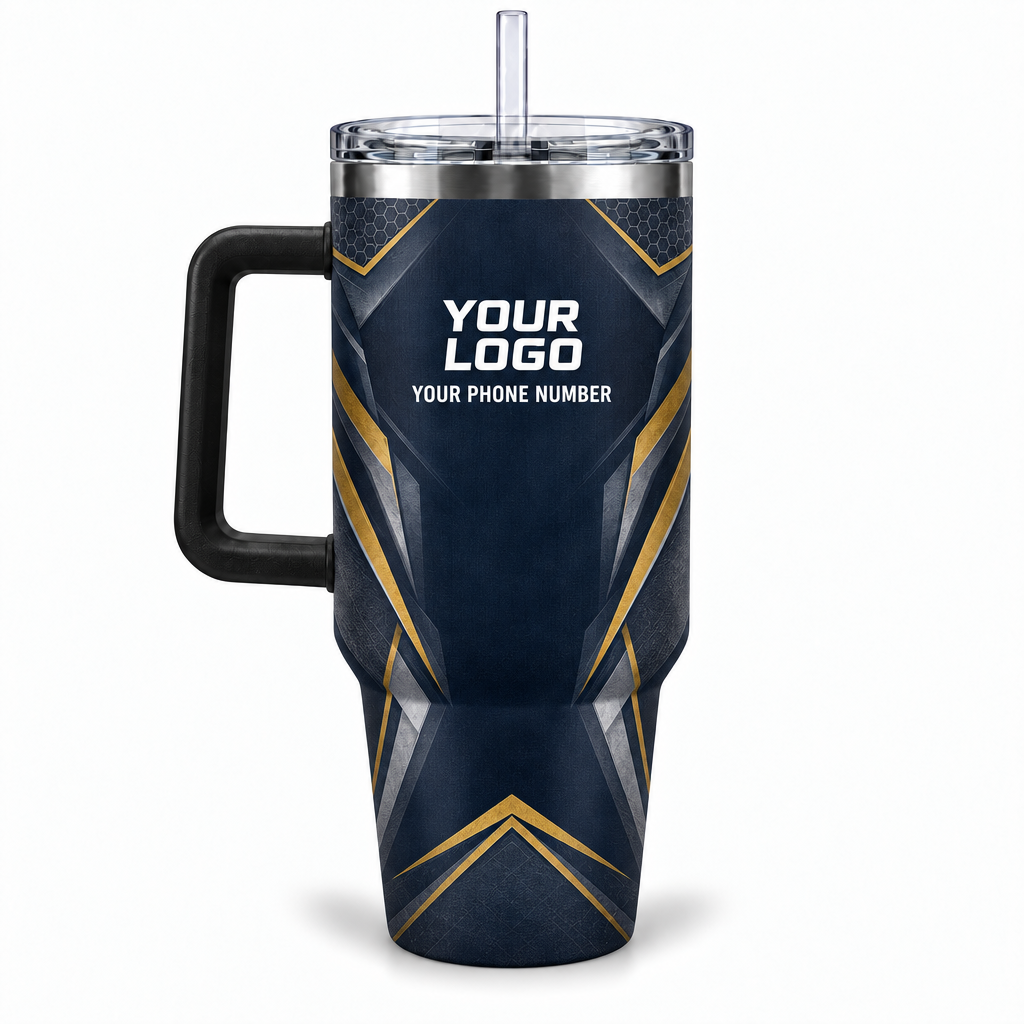 HMN005 personalized tumbler 40oz back product mockup