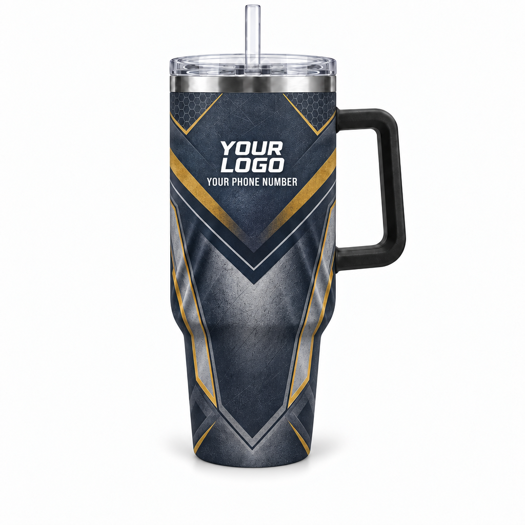 HMN005 personalized tumbler 40oz front product mockup
