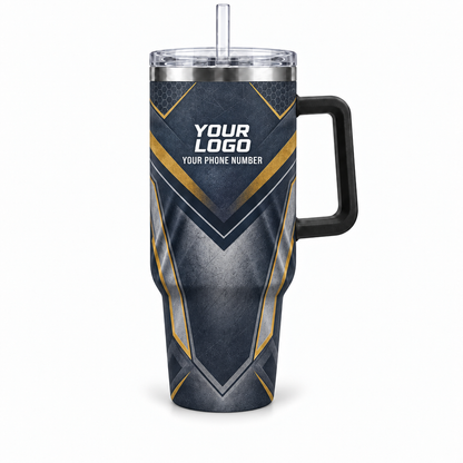HMN005 personalized tumbler 40oz front product mockup