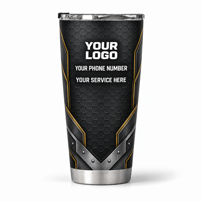 HMN006 personalized tumbler 20oz back product mockup
