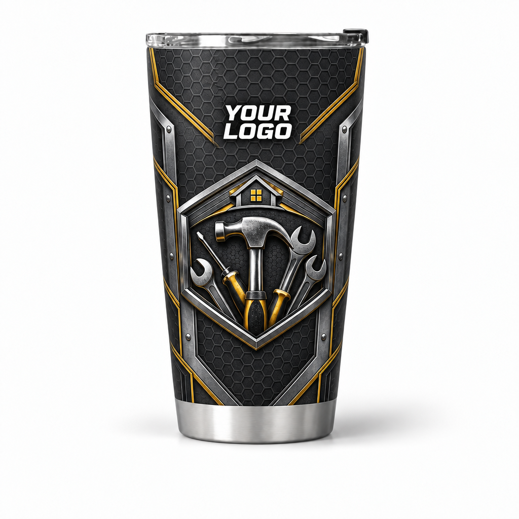 HMN006 personalized tumbler 20oz front product mockup