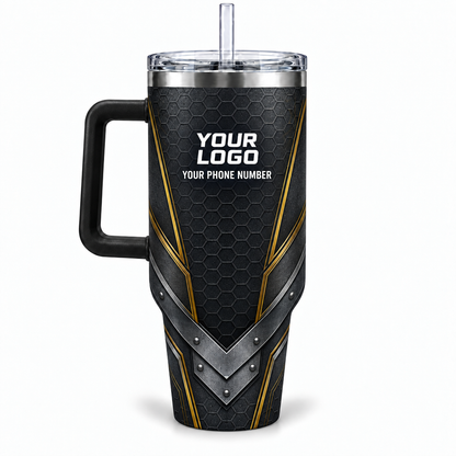 HMN006 personalized tumbler 40oz back product mockup