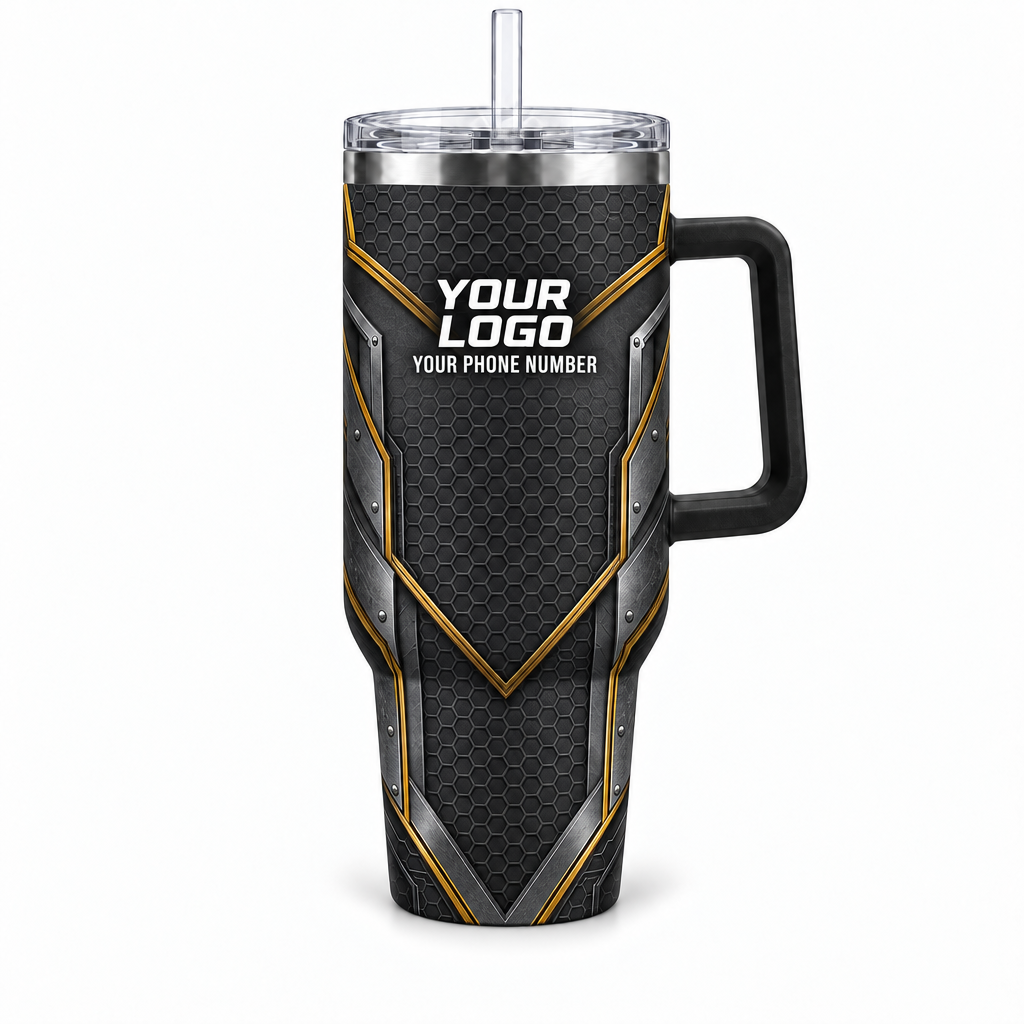 HMN006 personalized tumbler 40oz front product mockup