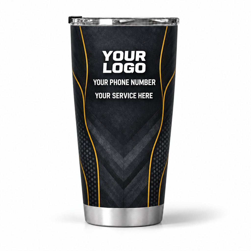 HMN007 personalized tumbler 20oz back product mockup