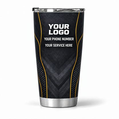 HMN007 personalized tumbler 20oz back product mockup