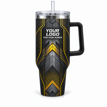 HMN007 personalized tumbler 40oz front product mockup