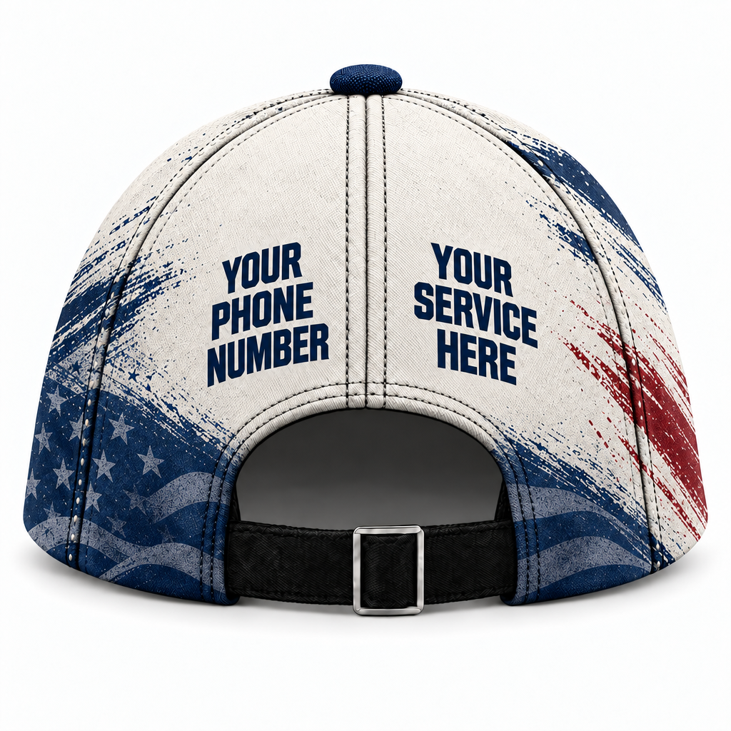 HMN008 personalized cap back product mockup