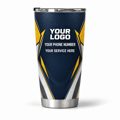 HMN009 personalized tumbler 20oz back product mockup