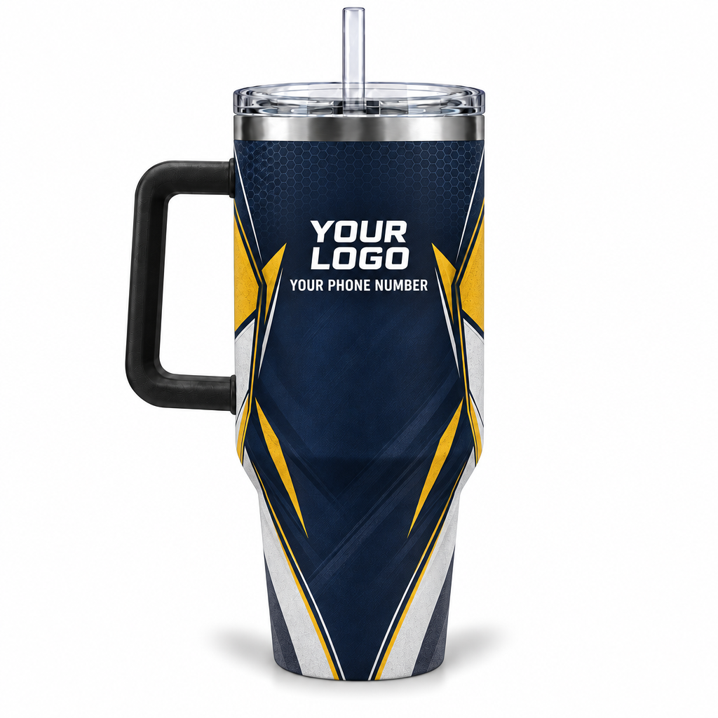 HMN009 personalized tumbler 40oz back product mockup