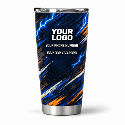 HMN010 personalized tumbler 20oz back product mockup