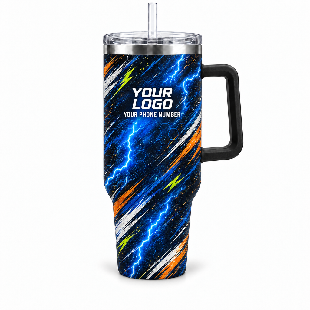 HMN010 personalized tumbler 40oz front product mockup
