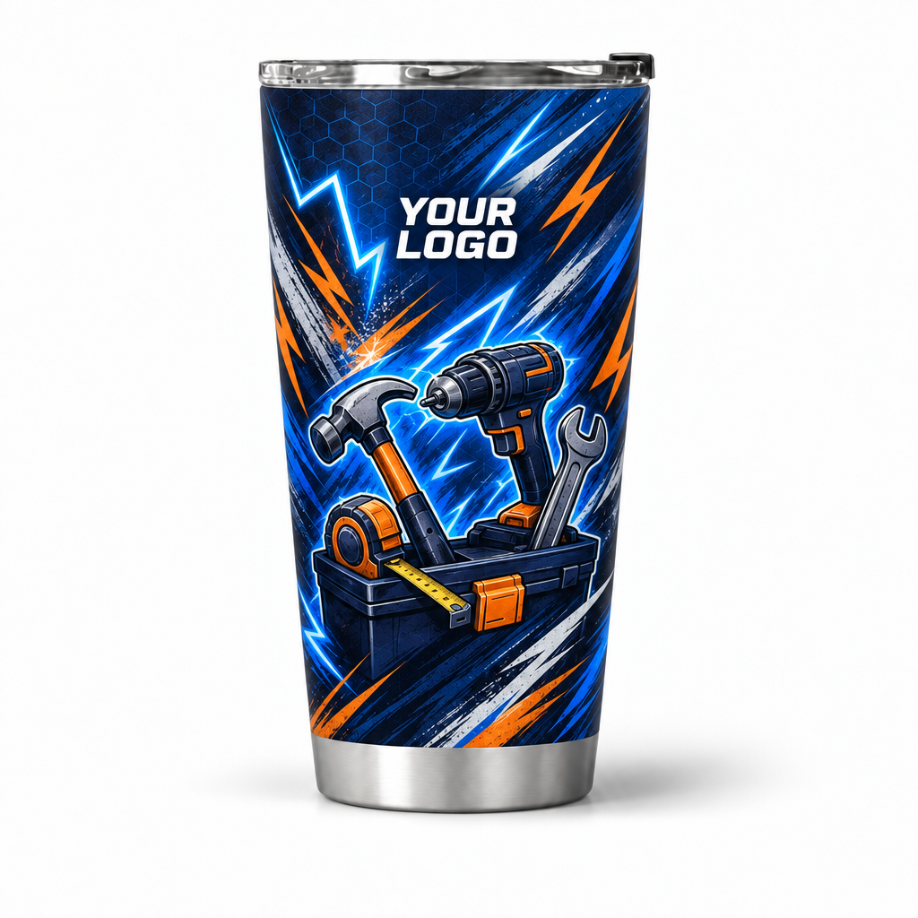 HMN011 personalized tumbler 20oz front product mockup