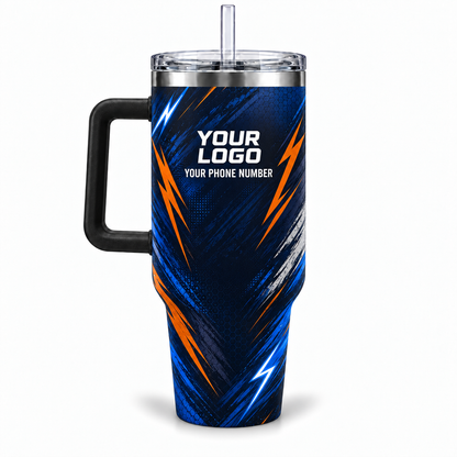 HMN011 personalized tumbler 40oz back product mockup