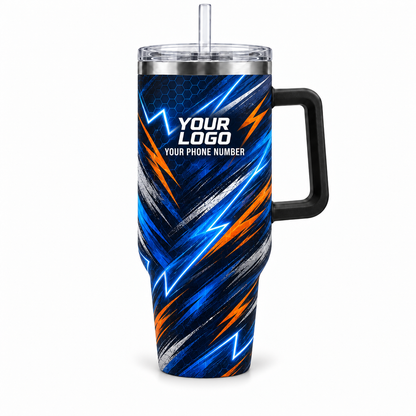 HMN011 personalized tumbler 40oz front product mockup