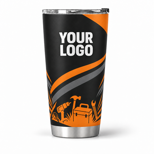 HMN012 personalized tumbler 20oz front product mockup