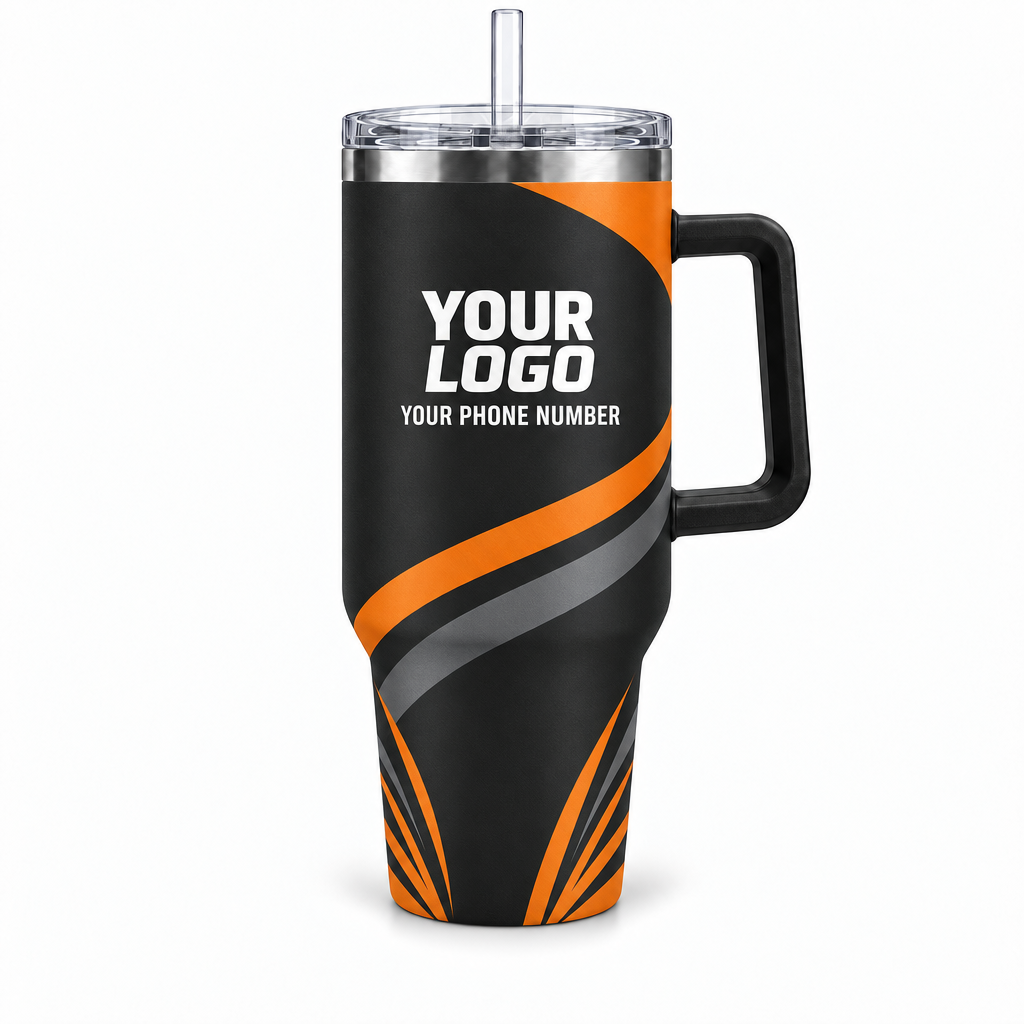 HMN012 personalized tumbler 40oz front product mockup