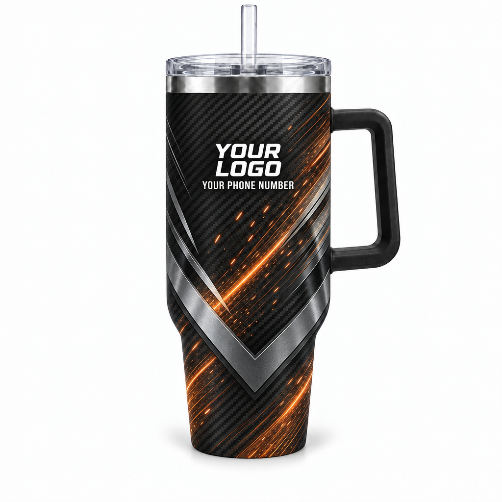 HMN013 personalized tumbler 40oz front product mockup
