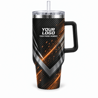 HMN013 personalized tumbler 40oz front product mockup