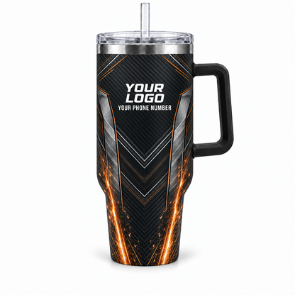 HMN014 personalized tumbler 40oz front product mockup