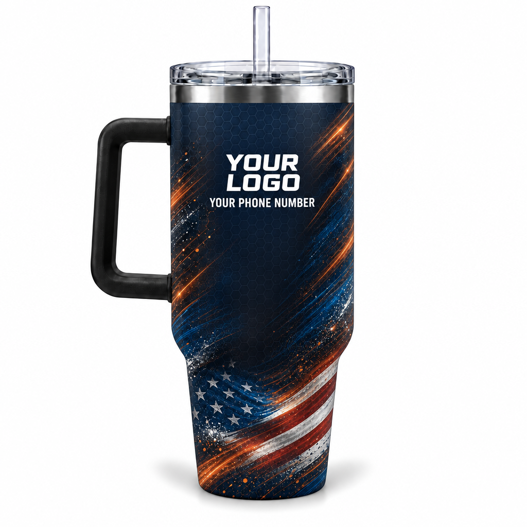 HMN015 personalized tumbler 40oz back product mockup