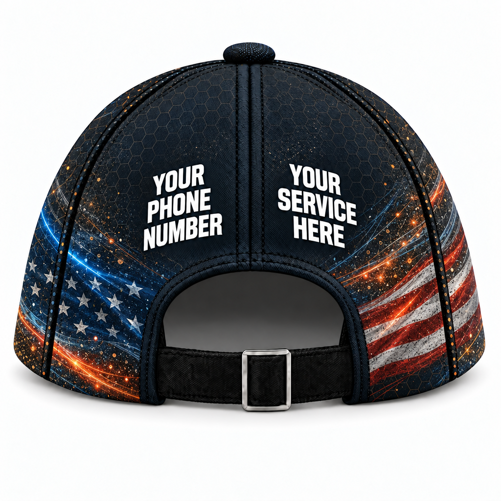 HMN016 personalized cap back product mockup