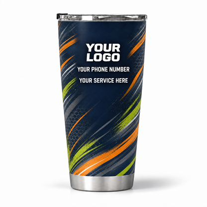 HMN017 personalized tumbler 20oz back product mockup