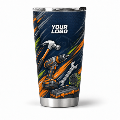 HMN017 personalized tumbler 20oz front product mockup