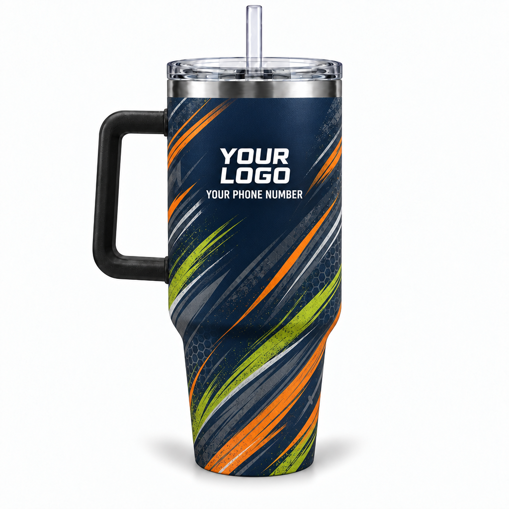 HMN017 personalized tumbler 40oz back product mockup