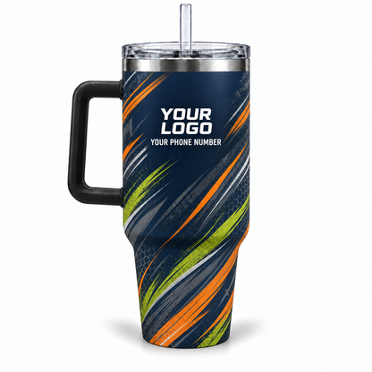 HMN017 personalized tumbler 40oz back product mockup