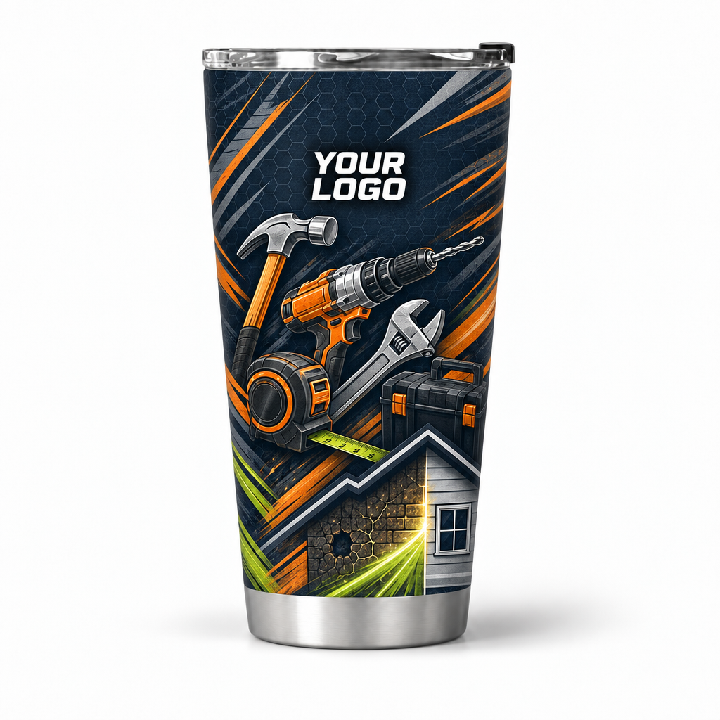 HMN018 personalized tumbler 20oz front product mockup