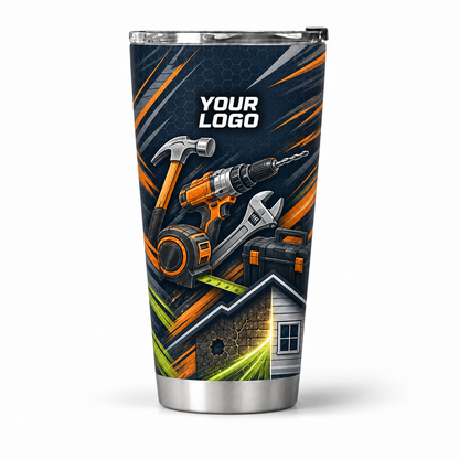 HMN018 personalized tumbler 20oz front product mockup