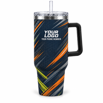 HMN018 personalized tumbler 40oz front product mockup