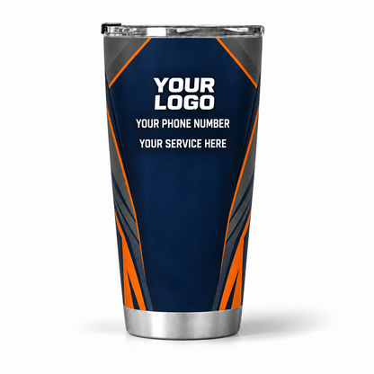 HMN019 personalized tumbler 20oz back product mockup