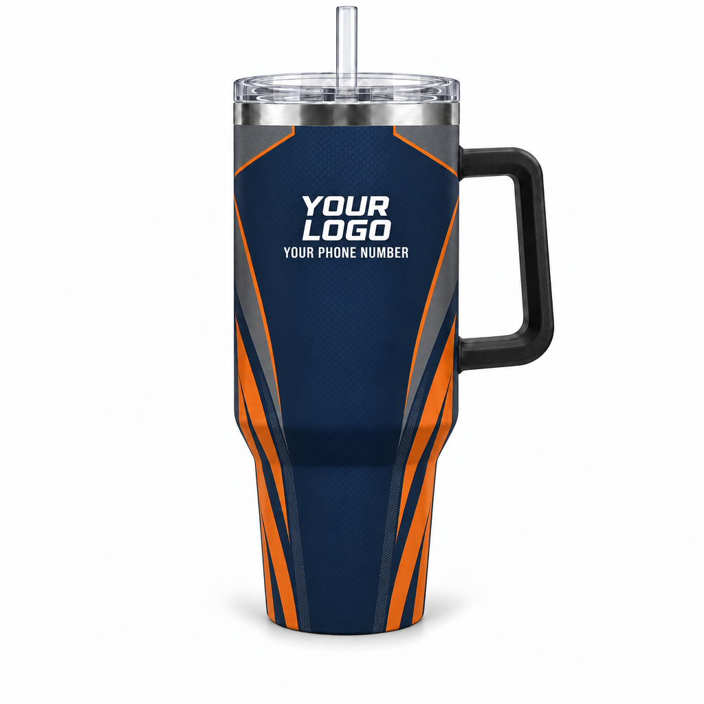 HMN019 personalized tumbler 40oz front product mockup