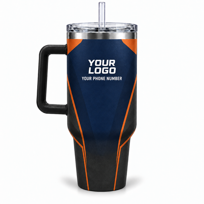HMN020 personalized tumbler 40oz back product mockup