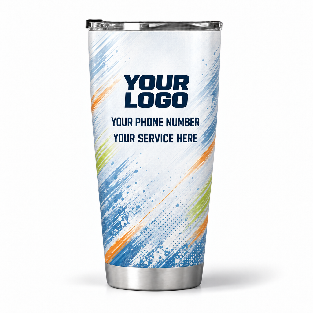 HMN021 personalized tumbler 20oz back product mockup