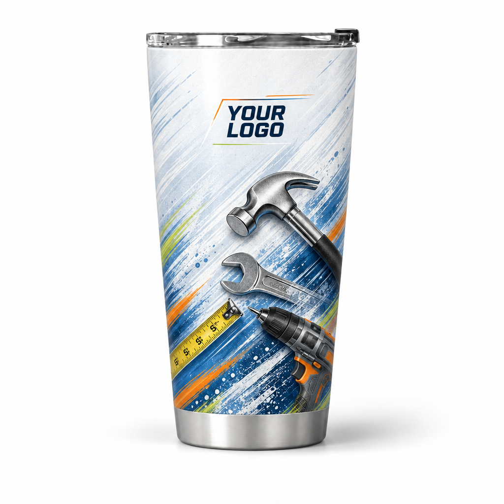 HMN021 personalized tumbler 20oz front product mockup