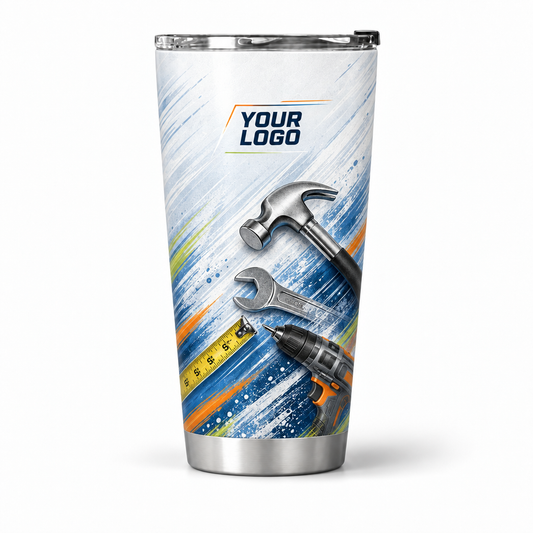 HMN021 personalized tumbler 20oz front product mockup