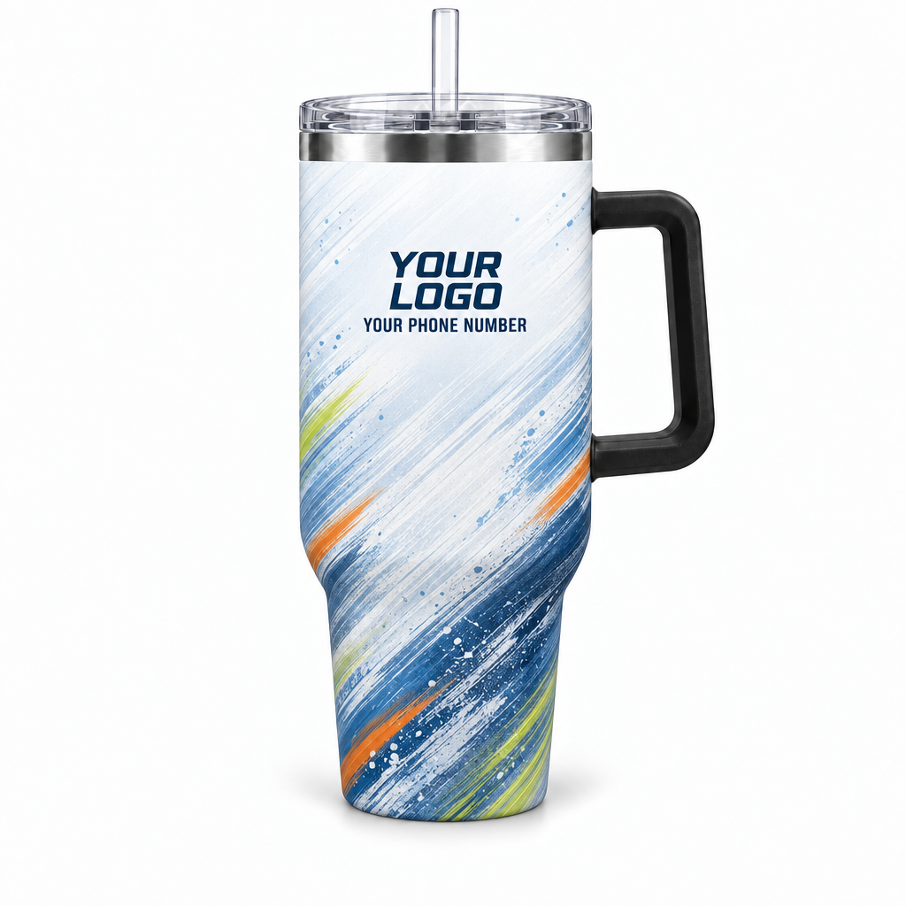 HMN021 personalized tumbler 40oz front product mockup