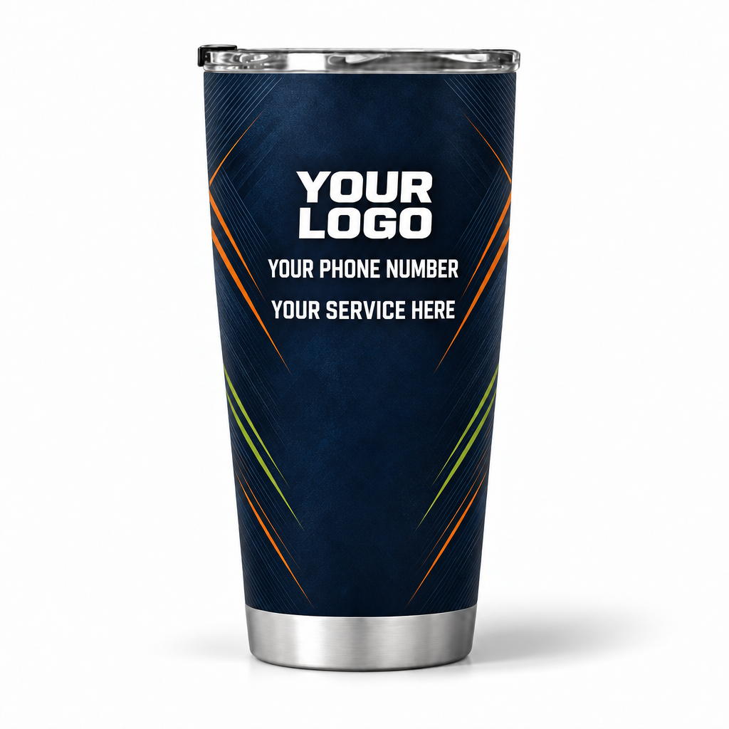 HMN022 personalized tumbler 20oz back product mockup